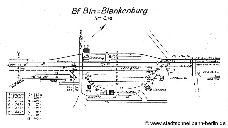 Bild: Gleisplan von 1962