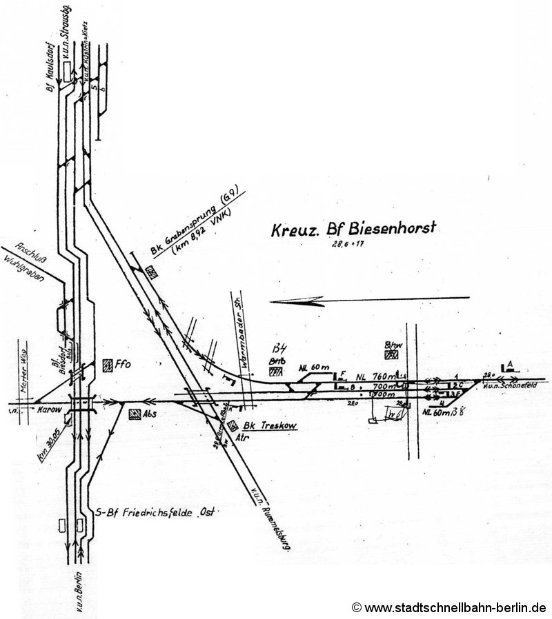 Bild: Gleisplan vermutlich 1950er Jahre