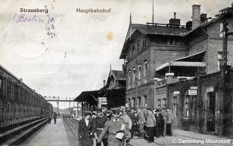 Bild: Bahnhofsansicht um 1918