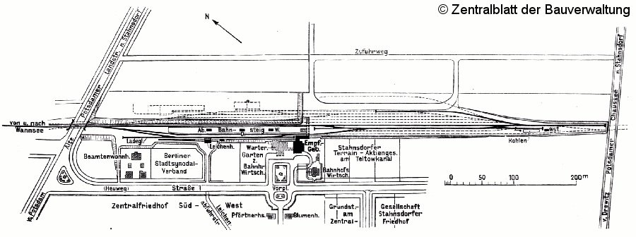 Bild: Lageplan des Bahnhofes