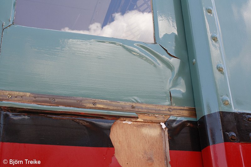 Bild: Schäden am Traditionsviertelzug im Mai 2012