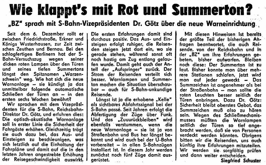 Bild: Artikel Berliner Zeitung vom 19.1.1976