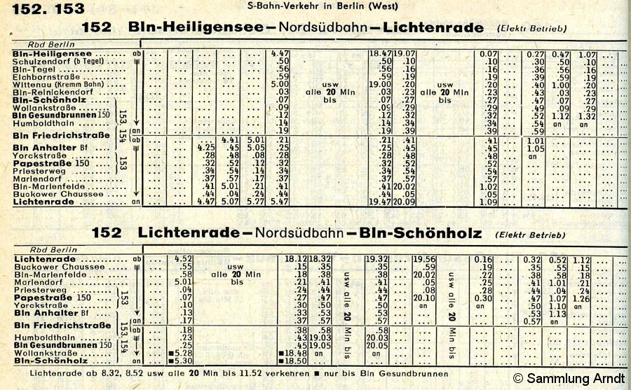 Bild: Strecke 152 - Winterfahrplan - I