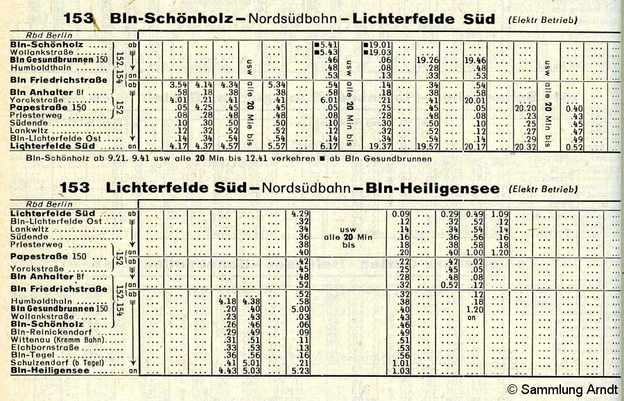 Bild: Strecke 153 - Winterfahrplan - I