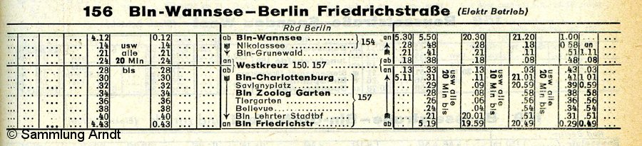 Bild: Strecke 156 - Winterfahrplan - II