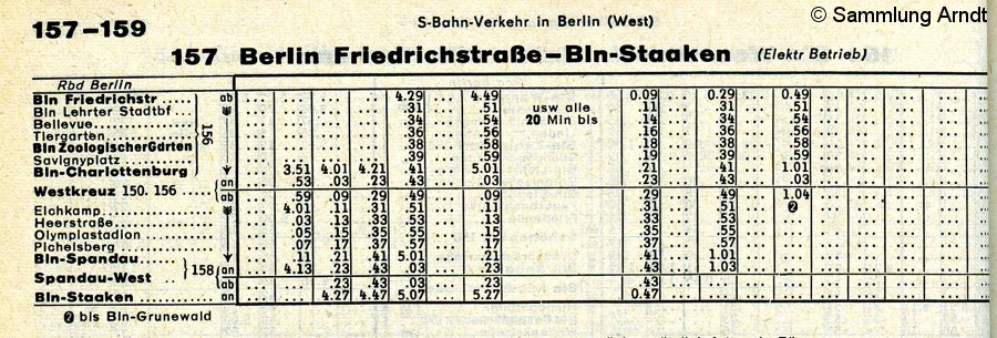 Bild: Strecke 157 - Winterfahrplan - III