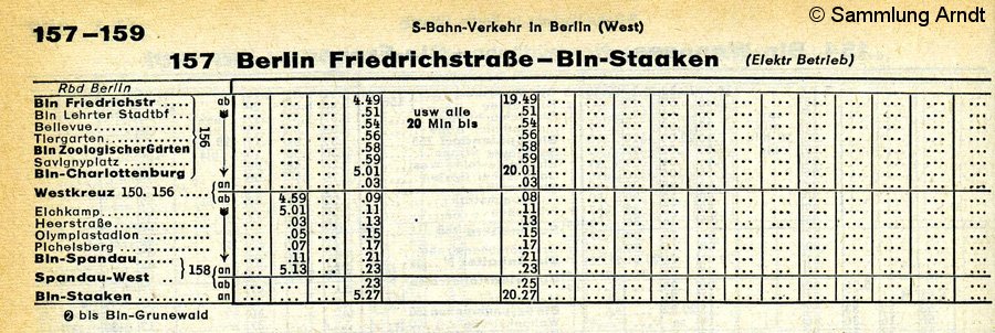 Bild: Strecke 157 - Winterfahrplan - IV