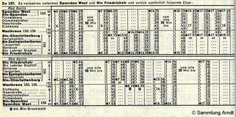 Bild: Strecke 157 - Winterfahrplan - V