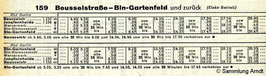 Bild: Strecke 159 - Winterfahrplan - II