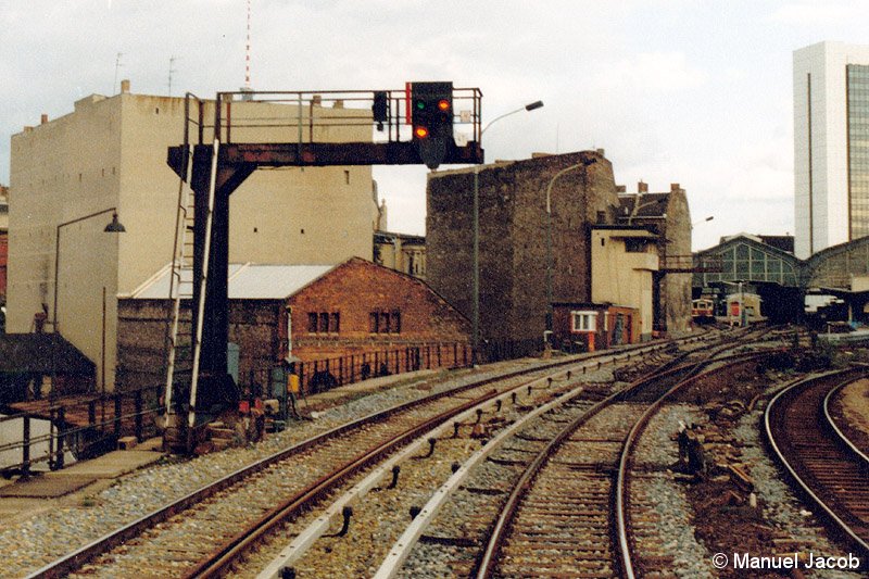 Bild: Gleissituation 1980er Jahre westliches Gleisfeld