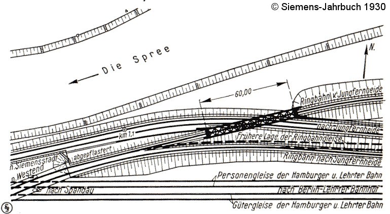 Bild: Lageplan Ringbahnkreuzung