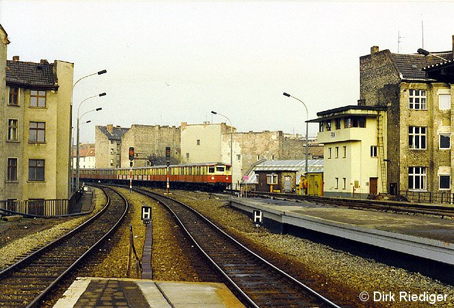 Bild: westliches Gleisfeld März 1992