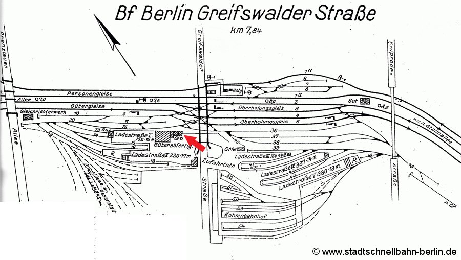 Bild: Gleisplan 1962
